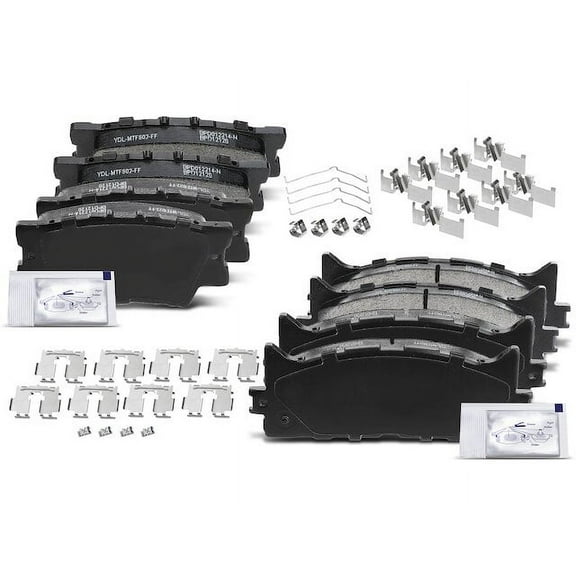 Brake Pad Set 8 - Compatible with 2009 - 2010 Dodge Ram 1500 5.7L V8