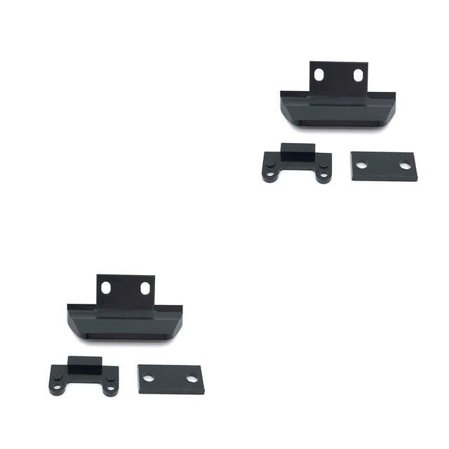 Vogacara Barra protectora de parachoques delantero anticolisión RC Cars Rock Crawler accesorios de montaje de vehículos reemplazo para 144001 negro Negro 2piezas Vogacara CBP203096
