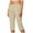 Beige, variant on Pants For Women Choice Solid Color Women's High Waist Cropped Pants Lightweight Stretch Fabric Simple Casual Pants Spring Brunch Outfit Versatile Ankle Length Clean Look Capri Pants for Women