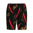thumbnail image 3 of Picia Hot Chili Pajama Shorts for Men, Men's Pajama Bottoms, Sleepwear,Short Pajama Pants-Small, 3 of 9