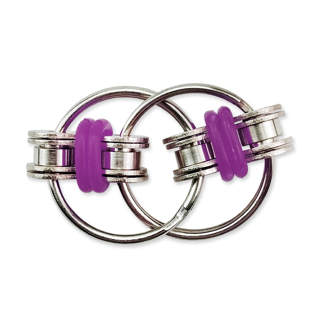 Metal Vent Key Ring Anti Stress Bike Chain Fidget Hand Spinner Finger Toys SL# 