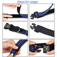 thumbnail image 5 of Gustave Reflective Dog Collar and Leash Set Adjustable Neoprene Padded Pet Collar Leash with Safety Locking Buckle & Comfortable Handles for Small Medium Large Dogs Walking Training "Blue, S", 5 of 8