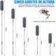 thumbnail image 2 of Limpiador de Ventanas, Kit de Limpieza Doméstica, Limpiadora de 92 Pulgadas para Limpiar Lugares Altos, Herramienta de Limpieza Multifunción con Cinco Cabezales de Cepillado, 2 of 7
