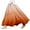 Orange, variant on LUOGENLI Skirt Women's Summer Printed Linen Wrap Skirt Elastic Waist A Line Boho Beach Skirt Flowy Long Maxi Skirt for Vacation Long Skirts for Women High Waist Coffee M