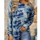 thumbnail image 4 of Oblique Shoulder Blouse, Colorfast Camouflage Printing Women Loose Top Crossed Shoulder Strap Stylish For Outdoors, 4 of 6