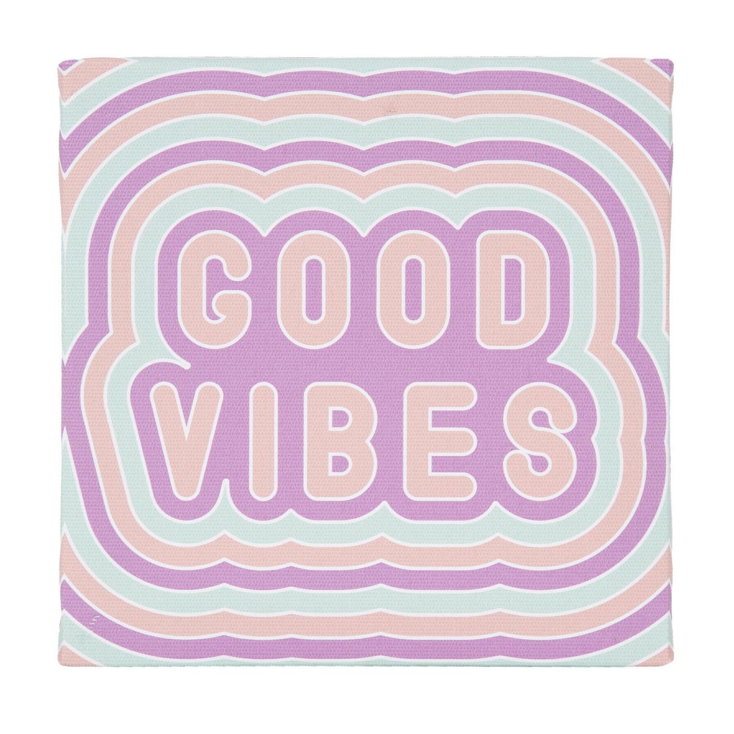 Toile Good Vibes 15 x 15 cm