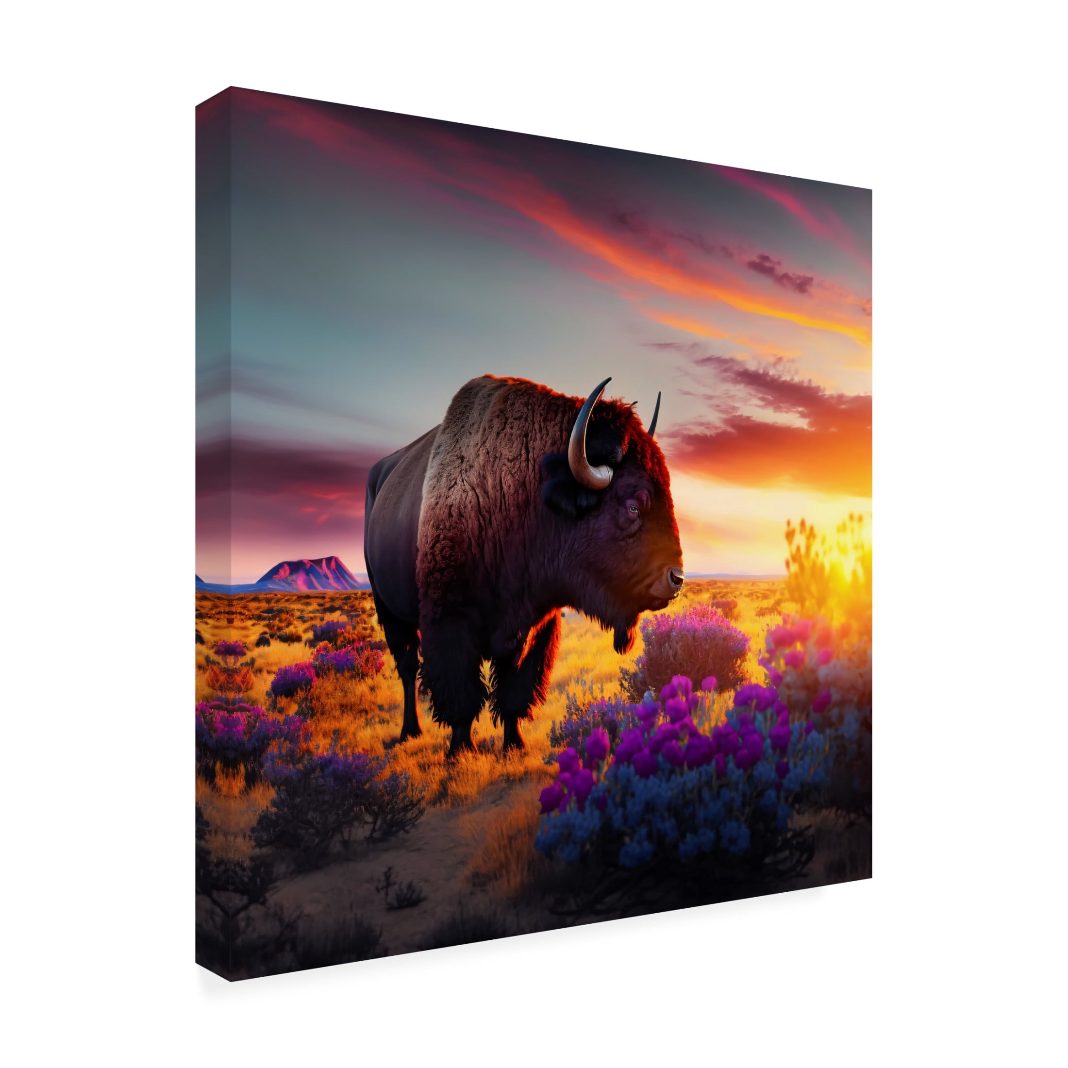 Canvas Wall Art - Ray Heere 'North American Wildlife 60' Wall Art for Living Room, Bedroom, or Office Décor by Trademark Fine Art - 24 x 24 Inches