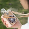 thumbnail image 3 of 900mAh Misting Fan Retro Adjustable 3-speed USB Rechargeable Mini Fan for Outdoor, 3 of 10