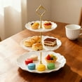 thumbnail image 6 of 3-Tier Cupcake Stand | Plastic Dessert Tower Display Tray for Parties, Weddings & Events | Multi-Layer Serving Platter for Appetizers, Cookies & Snacks | 25x25x36cm, 6 of 6