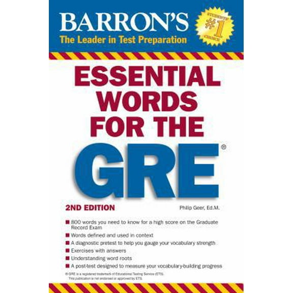 Pre-Owned Barron's Essential Words for the GRE (Paperback) 0764144782 9780764144783