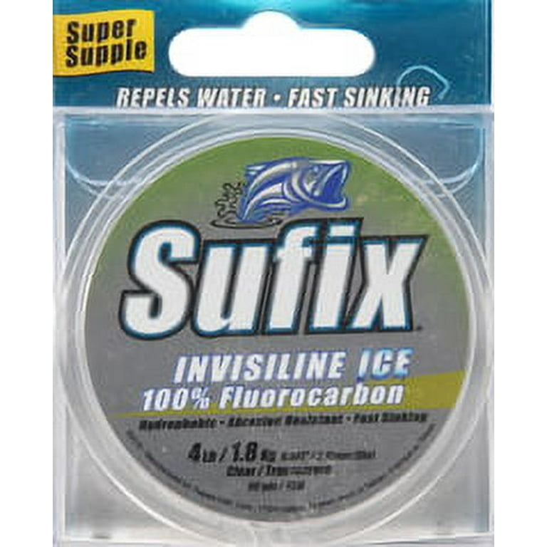 Sufix Invisiline Ice Fluorocarbon 4 lb Fishing Line 50 Yd 