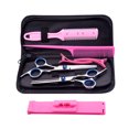 thumbnail image 1 of Juego Profesional de Tijeras y Accesorios para Cortar Cabello en Casa - Incluye Tijeras Dentadas, Planas, Peines y Clips - Ideal para Niños y Adultos, 1 of 6