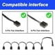 thumbnail image 4 of Cable de Ventilador PWM de CPU de Divisor de 1 A 3 Vías Conector de Cable de Extensión con Negra Cables de Extensión de Ventilador 3/4PWM, 4 of 8