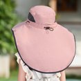 thumbnail image 4 of Girls Sun Hats 10 Year Olds Wide Brim Solar Fan Hat for Kids,Sun Hat with Solar Fan for Children Outdoor,Quick Drying Solar Powered Fan Caps, 4 of 8