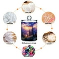 thumbnail image 6 of Yayeee 2 Pack Qtip Holder Bathroom Cotton Swab Canister with Lid Clear Dispenser Set, Beautiful Mountain, 6 of 6