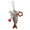 thumbnail image 2 of Llavero Pescado Acrílico Encantador Joyas Con Regalo () Rojo, 2 of 9