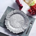 thumbnail image 4 of BalsaCircle 6 Silver 13" Acrylic Wooden Textured Round Reef Charger Plates, 4 of 8