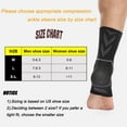 thumbnail image 2 of Ankle Brace Compression Support Sleeve - Ankle Compression Socks for Plantar Fasciitis, Foot & Ankle Swelling, Achilles Tendonitis, Joint Pain, Injury Recovery, 2 of 6