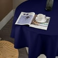 thumbnail image 4 of Tablecloth Modern Solid Color Navy Blue Table Cover 60inch Round Washable Table Cloth for Kitchen Dinning Party Tabletop Modern Decoration, 4 of 7