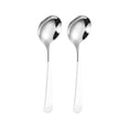 thumbnail image 2 of Ynlkorvg Tableware Round Spoon 304 Stainless Spoon Fork Household Cute Small Soup Spoon Thick Round Bottom Eating Spoon, 2 of 9