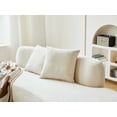 thumbnail image 6 of US Pride Furniture 90.2 inch Elegant Half Moon Design Curved Luxury 4-Seat Sofa with High-Density Foam Filled Ivory, 6 of 9