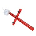 thumbnail image 2 of Adjustable Aluminum Alloy Table Saw Alignment Tool Kit with 0.001in Precision Dial Indicator, 0.01-1in Measuring Range, Multi-Hole Rod Design for Calibrating Bench Saws, Band Saws & Drilling Machines, 2 of 6