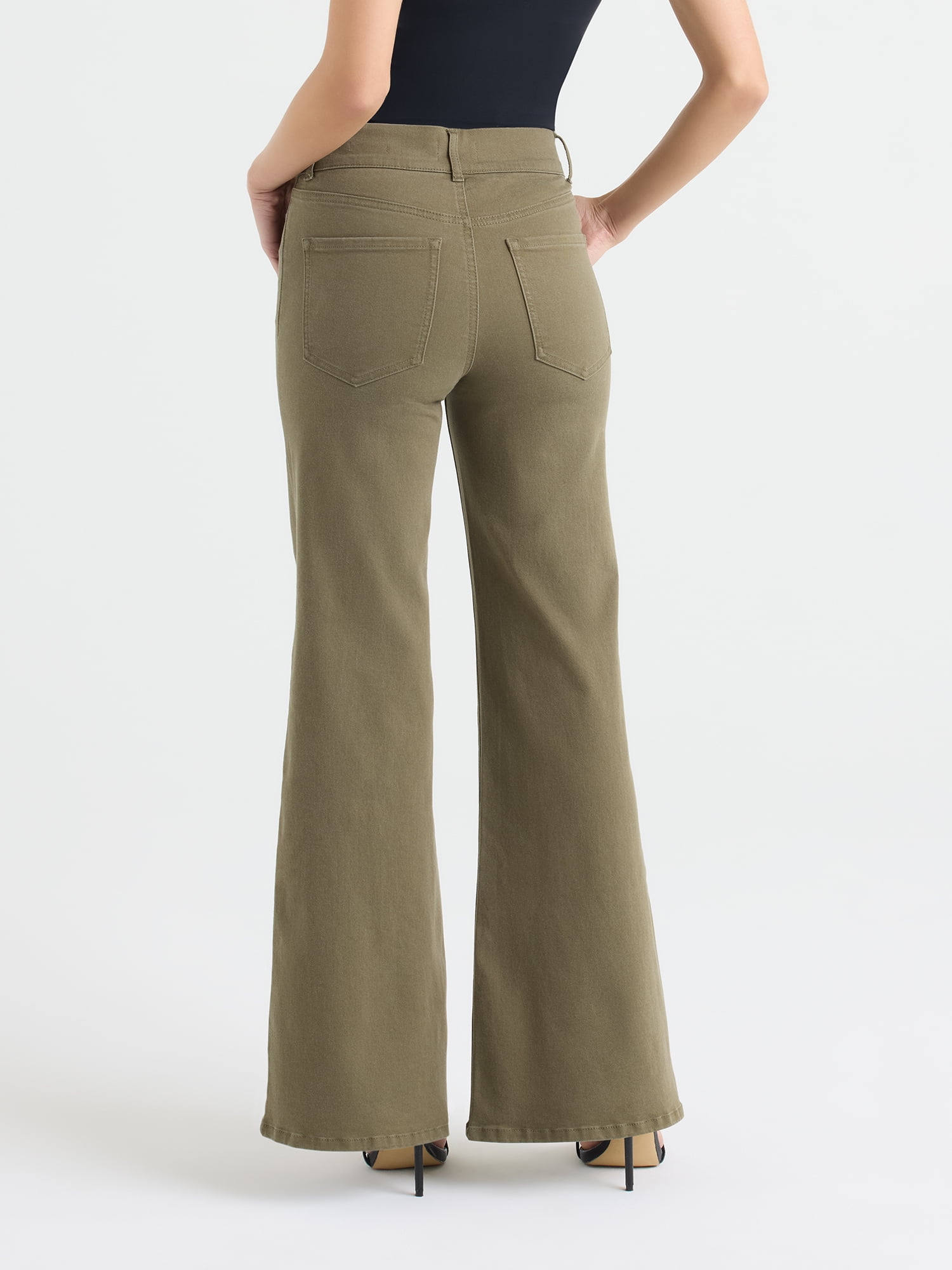 Sofia by Sofia Vergara Women's and Women's Plus Margot Wide Leg High Rise Jeans, 30.5" and 32.5" Inseams, Sizes 0-28