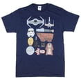 thumbnail image 1 of Star Wars New Hope Essentials Mens Graphic T Shirt (Navy, Small), 1 of 2