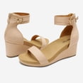 thumbnail image 4 of Sandalias de Cuña para Mujer Dream Pairs Nude Tacón 6 cm Talla 9.5, 4 of 4