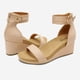 thumbnail image 4 of Sandalias de Cuña para Mujer Dream Pairs Nude Tacón 6 cm Talla 9.5, 4 of 4
