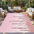thumbnail image 3 of Fsddascl Pink Glowing Fluid Outdoor Rug for Patio/Deck/Porch, Non-Slip Large Area Rug 5 x 8 Ft, Romantic Modern Droplet Indoor Outdoor Rugs Washable Area Rugs, Reversible Camping Rug Carpet Runner, 3 of 5