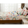 thumbnail image 4 of NTBED 3-Piece Kids Comforter Set Twin Zipper Bedding for Girls, Rainbow Comforter with Flower Pattern (Beige), 4 of 8