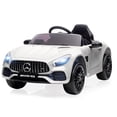 thumbnail image 2 of TROPOW Electric Ride On Cars with Remote Control,12V Kids Ride-On Car, Licensed Mercedes-Benz Ride-On Toy with Parent Remote Control, MP3 Player – Electric Vehicle for 3-8 Year Olds,White, 2 of 8