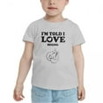 thumbnail image 2 of I'm Told I love Boxing Cute Toddler T Shirts for Boys Girls (Gray, 5/6T), 2 of 5