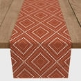 thumbnail image 3 of Creative Products Dotted Diamond Rust 16x90 Poly Twill Table Runner, 3 of 3