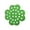 Green, variant on huayou Flower Shaped Floating Bee Water Station, Multi-Hole Floating Insect Rest Station, for Garden Pond