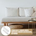 thumbnail image 4 of FESTFENDS Sofa Hinges Protector Rectangular White Plastic 50Pcs 3.5X0.8X0.4In, 4 of 6