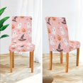 thumbnail image 3 of Yayeee 4 Pack Dining Chair Covers Stretch Parson Chairs Slipcovers Seat Protector, Cute Pink Halloween, 3 of 6