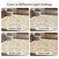 thumbnail image 7 of ODIKA 4'x6' Creamy Floral Elegance Vintage Garden Washable Area Rug Inspired by 18th Century Chinoiserie Frescoes for Dorm Room, Small Living Stain Resistant Low Profile, Easy Care, 7 of 7