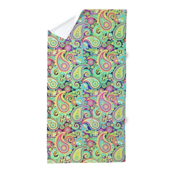 CafePress - Spring Paisley - Large Beach Towel, Soft 30"x60" Towel with Unique Design