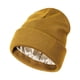 thumbnail image 2 of Gorro de punto con forro de satén para mujer, protege el cabello, suave y unisex. Amarillo, 2 of 9