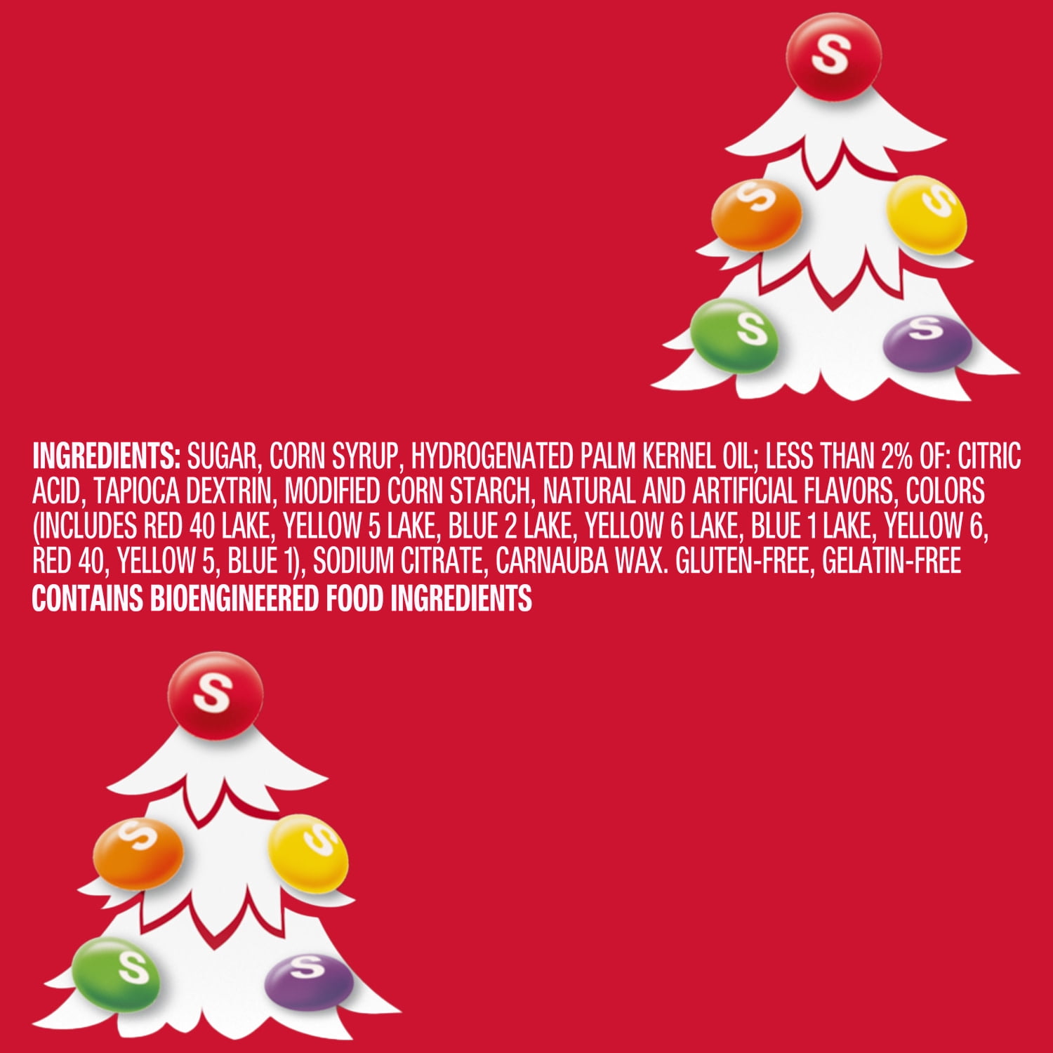 (2 pack) Skittles Littles Original Chewy Christmas Candy Minis, 1.9 oz Shelf Stable Plastic Tube