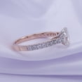 thumbnail image 4 of Oval & Round Shape IGI Certified Lab Grown Diamond Cathedral Style Engagement Ring For Women In 14K Solid Rose Gold Jewelry (1.38 Cttw) - 7, 4 of 8