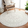 thumbnail image 2 of SAFAVIEH Trace Donna Floral Area Rug, Ivory/Natural, 6' x 6' Round, 2 of 8