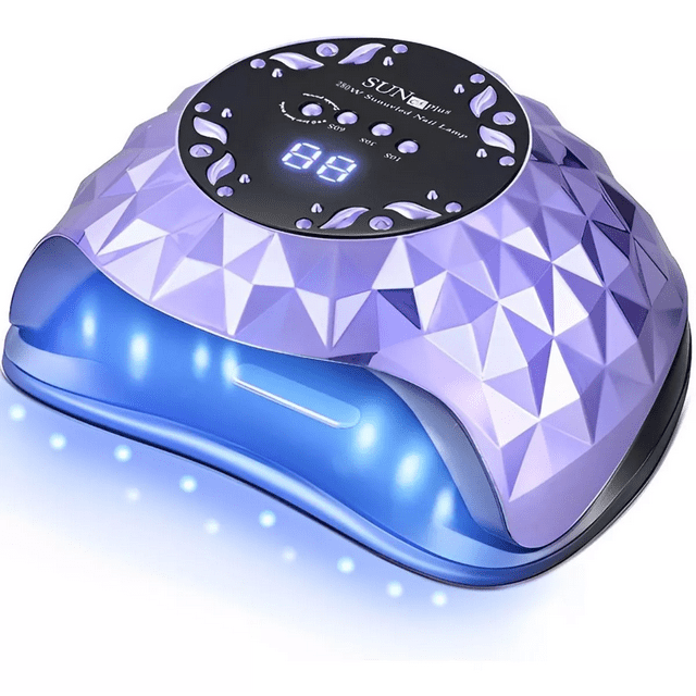 Lámpara Para Uñas Profesional Led 280w Morado