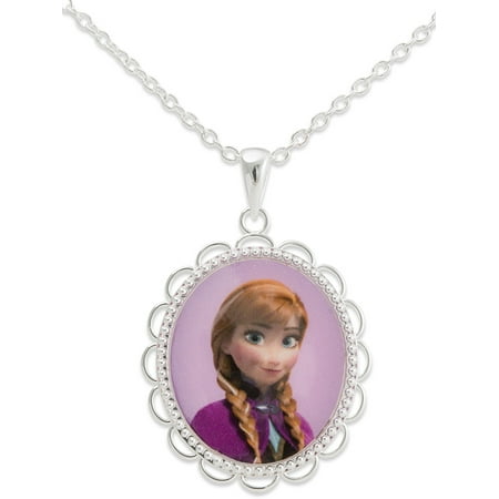 Disney Frozen Silver-Tone Princess Anna Pendant