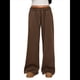 thumbnail image 2 of Pantalones Deportivos de Pierna para Mujer, Holgados, con Cordón, de Cintura Alta y Bolsillos Café L, 2 of 10
