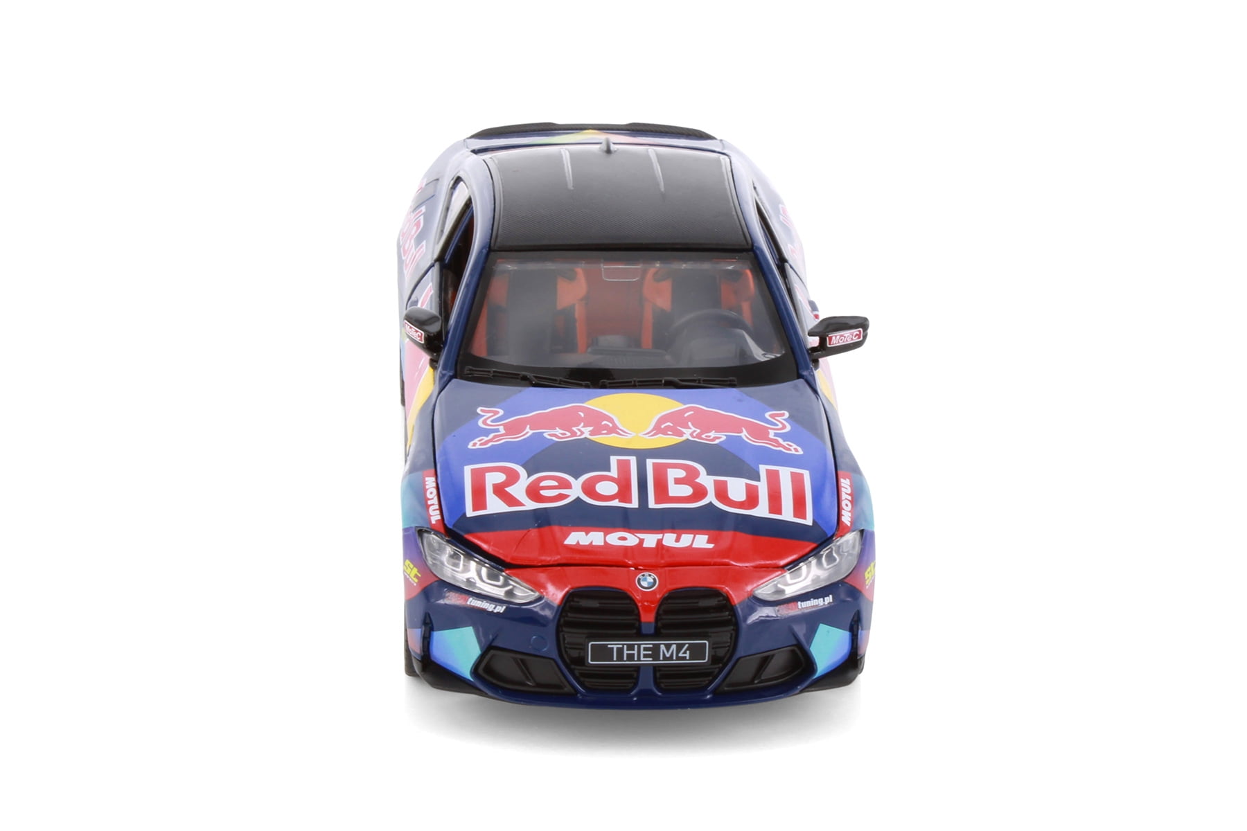 Box of 4 BMW M4 (G82) w/Red Bull Racing Livery, Dark Blue - Showcasts 68292D - 1/23 Scale Diecast Model Cars