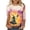 Pink, variant on Cowsor Womens Vintage Witch Crescent Moon Maple Leaf Graphic Crew Neck 3/4 Sleeve T Shirts Loose Fit Casual Halloween Printed Tops