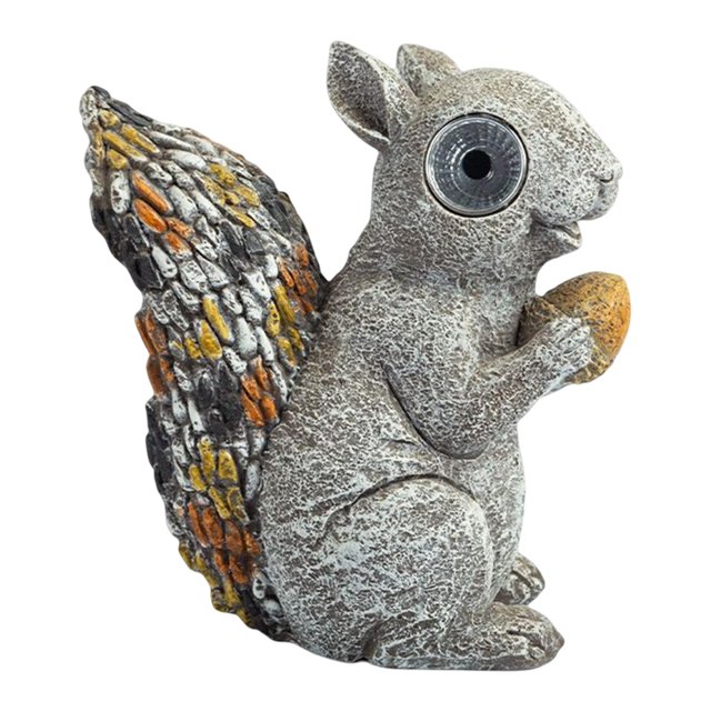 Estatua de ardilla Sunnimix Jardín al aire libre Luz Animal Modelo solar